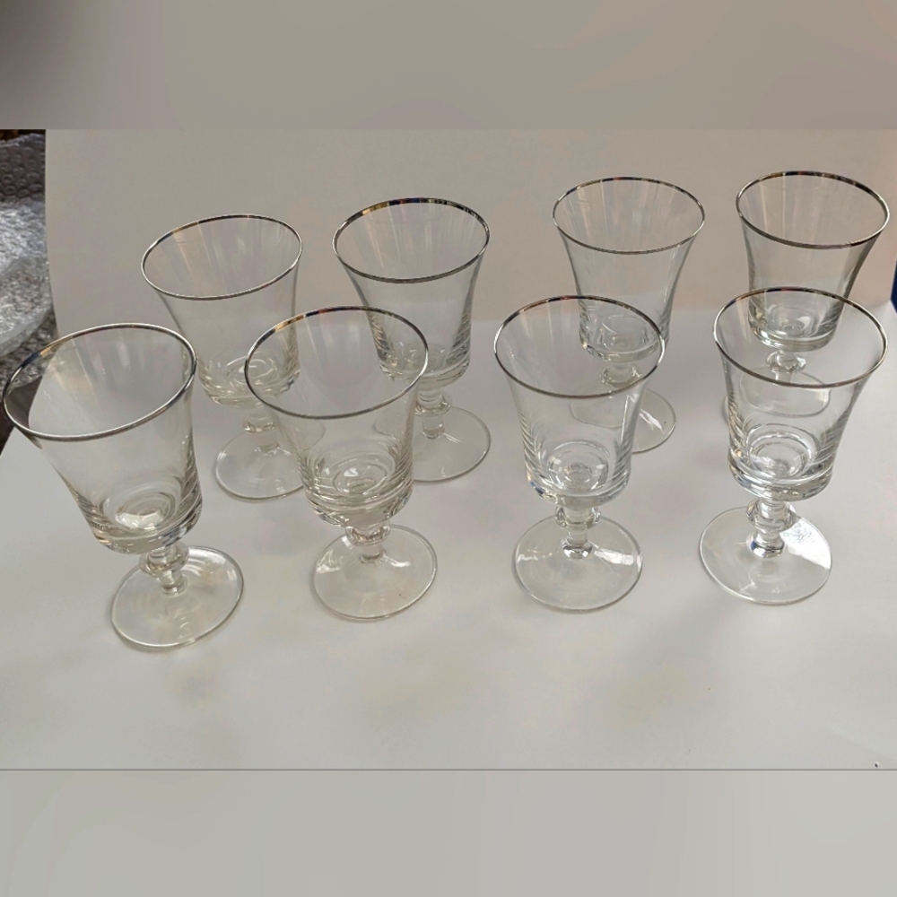 8 Gorham First Lady wine glasses